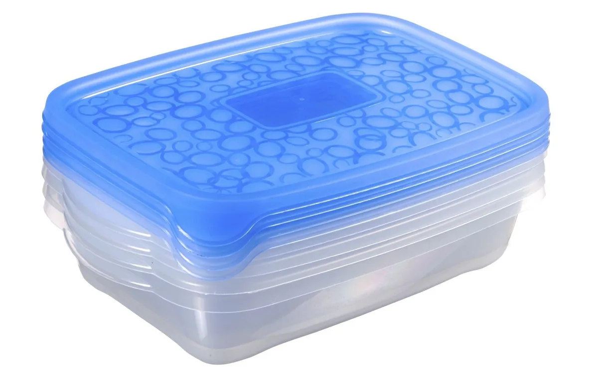 set take away vershouddozen rechthoekig 4 x 1 liter van Curver – productfoto