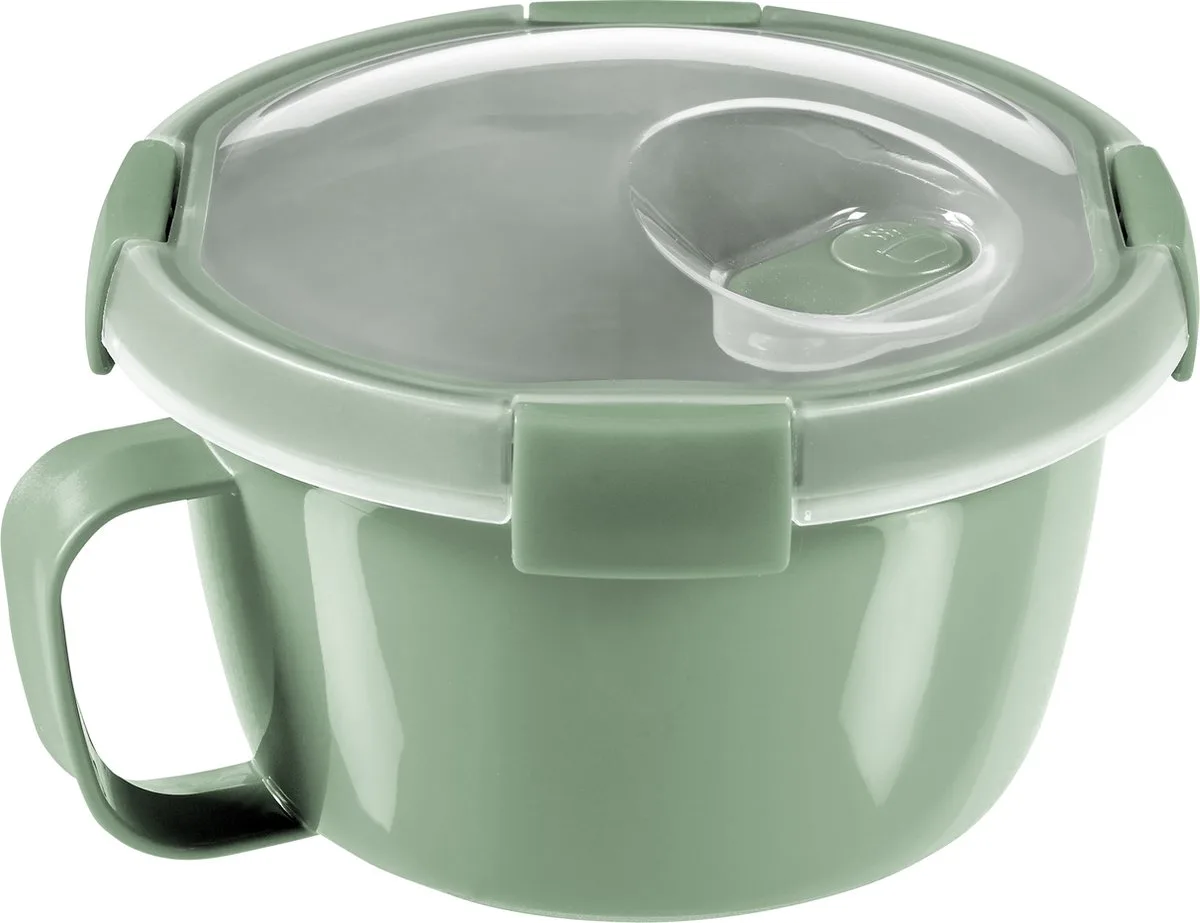 Smart to Go Eco Soepkom Rond - 0,9 liter - Groen van Curver in Grijs – productfoto