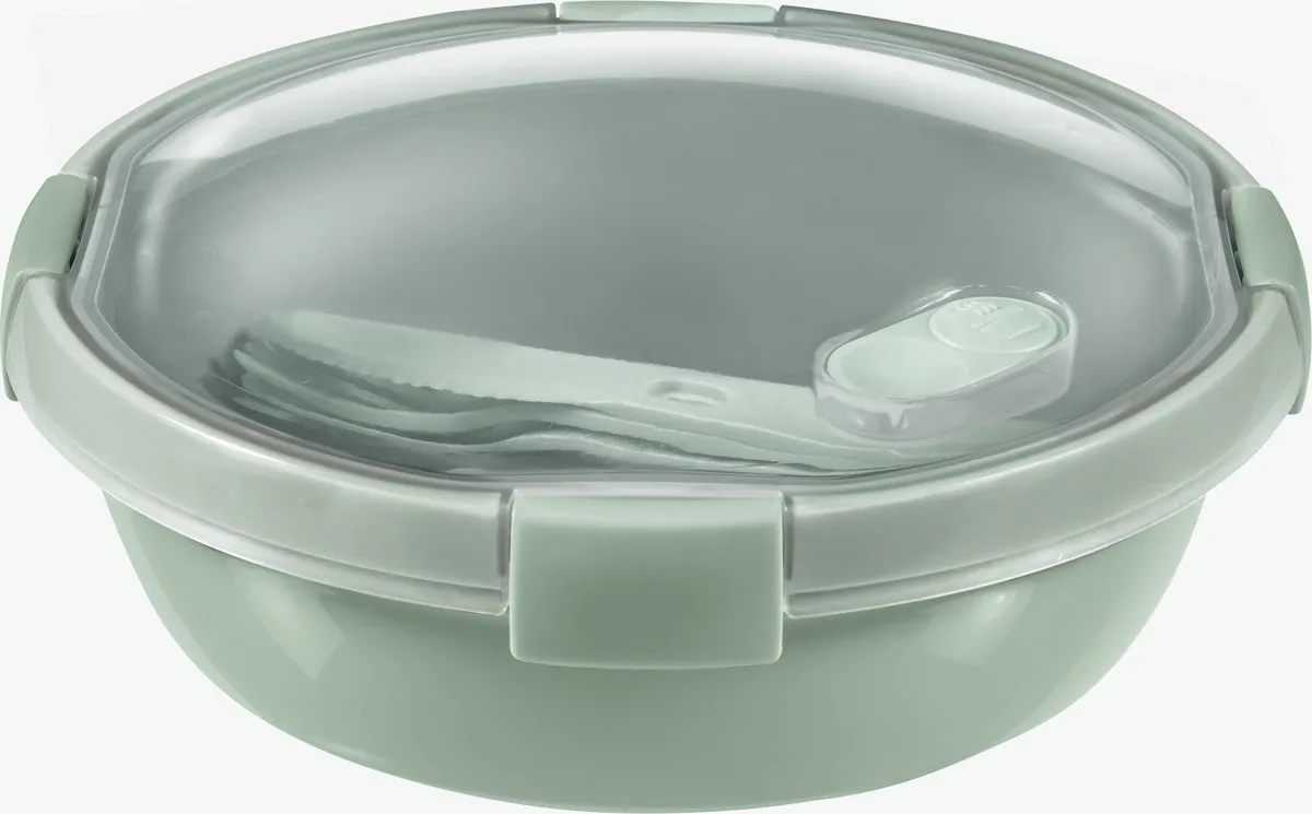 Smart To Go Lunchbox 1L + Bestekset - Groen de Curver en Eco Groen – photo produit