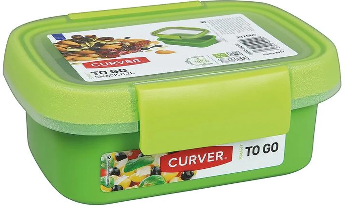 To Go Snack Vershoudbakje 0.2 L van Curver in Lime – productfoto