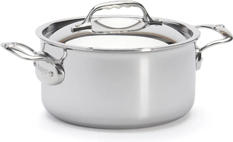 Casserole D´affinité Avec Couvercle 20 Cm de de Buyer en Roestvrijstaal – photo produit 1 sur 4