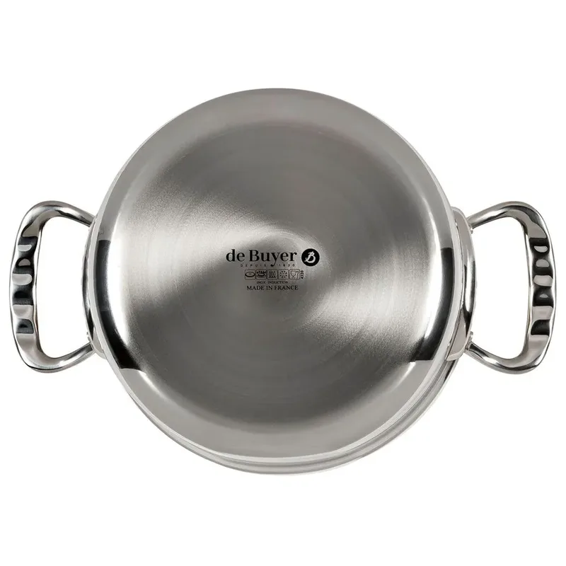 Casserole D´affinité Avec Couvercle 20 Cm de de Buyer en Roestvrijstaal – photo produit 3 sur 4