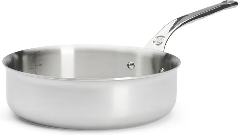 Affinity - Sauteuse - Rechte rand - 24 cm - PFAS vrij von de Buyer in Rvs – Produktfoto