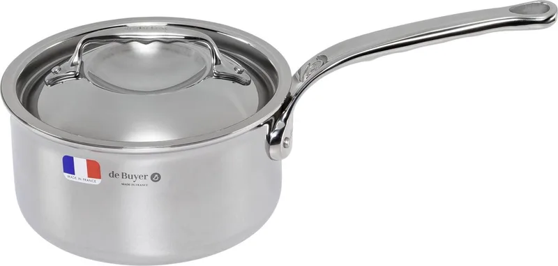 Affinity Steelpan met Deksel - Ø 18cm - Rvs by de Buyer in Silver – product photo 1 of 4