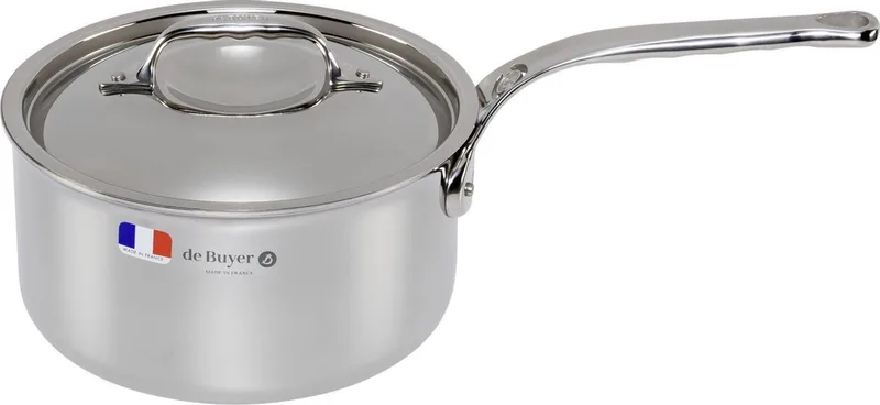 Affinity Steelpan met Deksel - Ø 20cm - Rvs von de Buyer in Roestvrijstaal – Produktfoto 1 von 4
