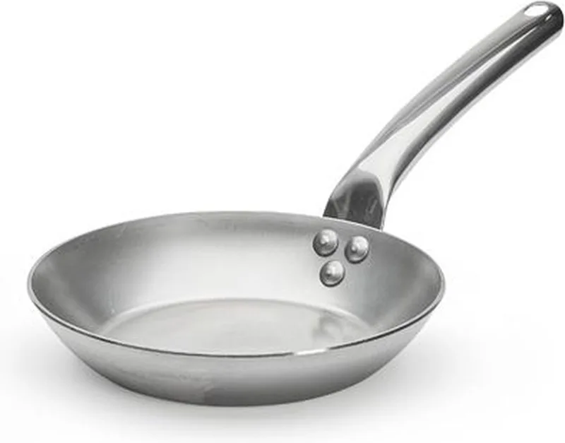 Carbone Plus Koekenpan met Rvs Handvat - Ø 20cm - Plaatstaal von de Buyer in Roestvrijstaal – Produktfoto