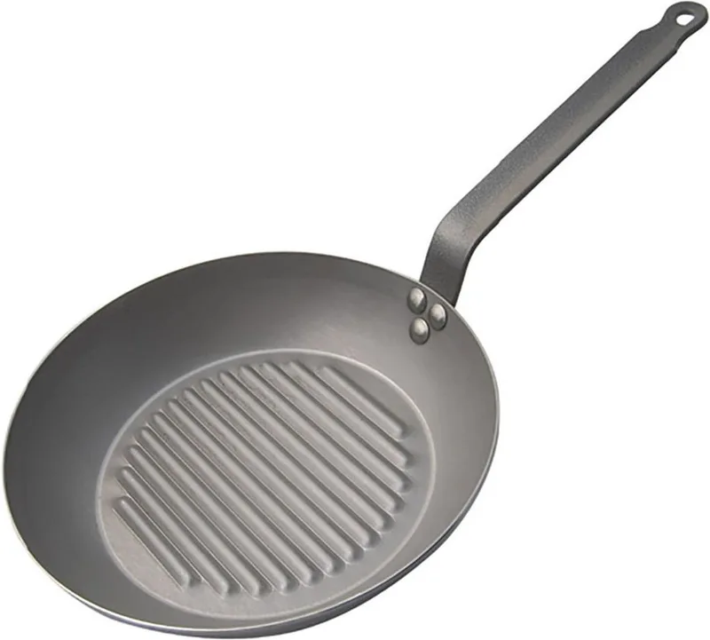 Carbone Plus Ronde Grillpan - Ø 30cm - Plaatstaal by de Buyer in Grey – product photo