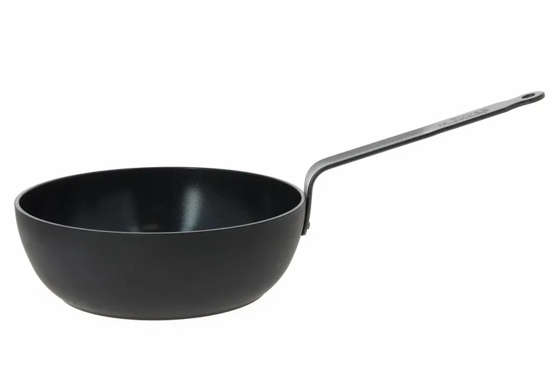 Ceranoa Hapjespan 24cm - Anti aanbak - Keramisch – Inductie geschikt by de Buyer in Black – product photo