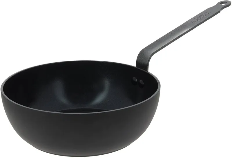 Ceranoa Hapjespan 28 cm – Keramische Antiaanbaklaag – PFAS-vrij – Inductie Geschikt – Aluminium by de Buyer in Black – product photo