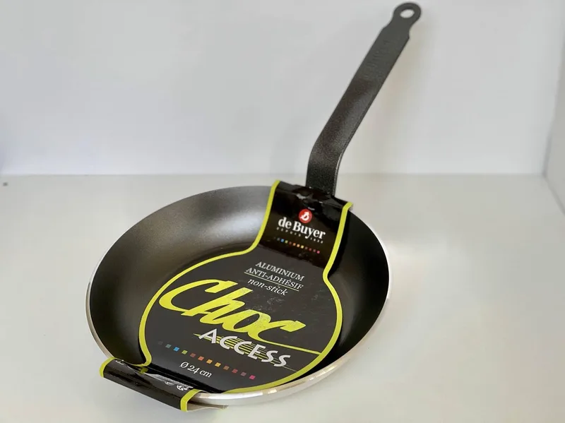 Choc Access Koekenpan 24 cm - Anti Aanbak - Aluminium - PFAS Vrij by de Buyer in Silver – product photo