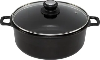 choc extreme braadpan met glazen deksel 28cm inductie de de Buyer en Noir – photo produit 1 sur 3