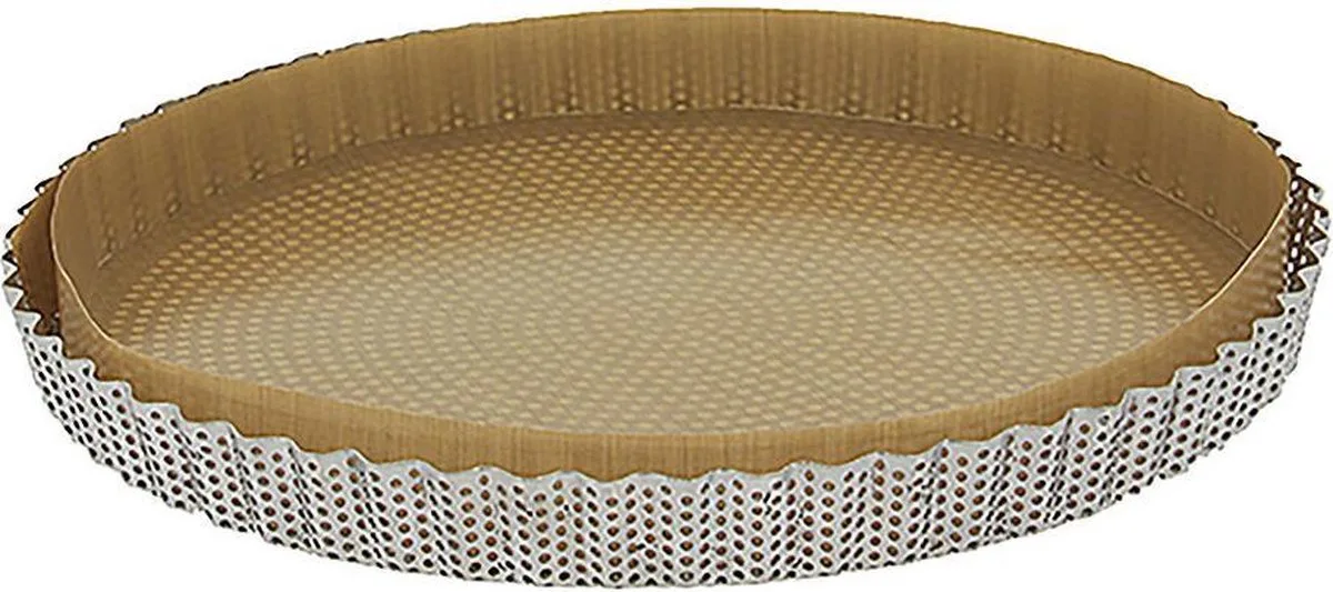 Geperforeerde Taartvorm - Ø 28cm by de Buyer in Silver – product photo
