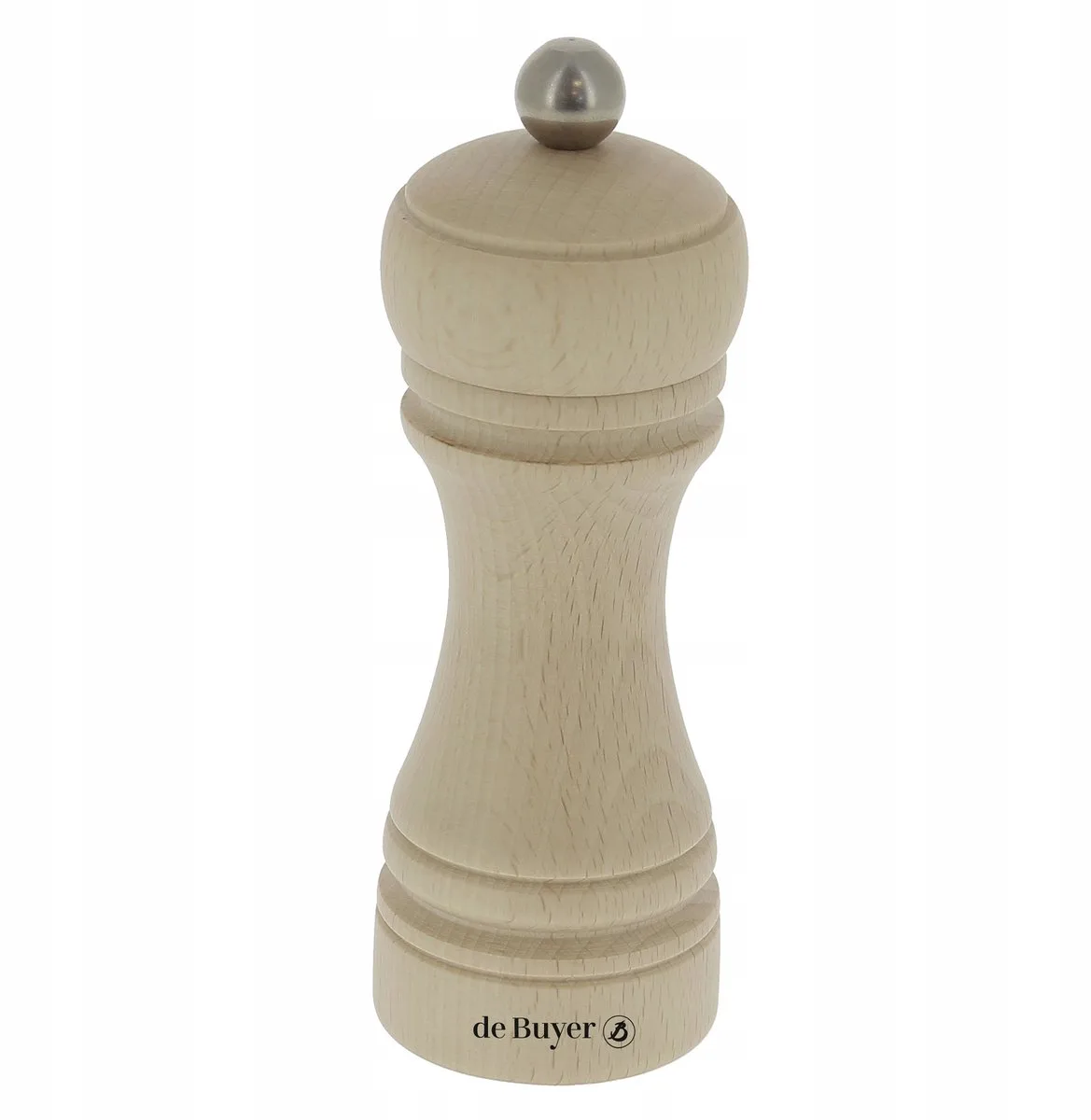 JAVA Kruidenmolen 14 cm Staal/Hout van de Buyer in Natuurlijk – productfoto