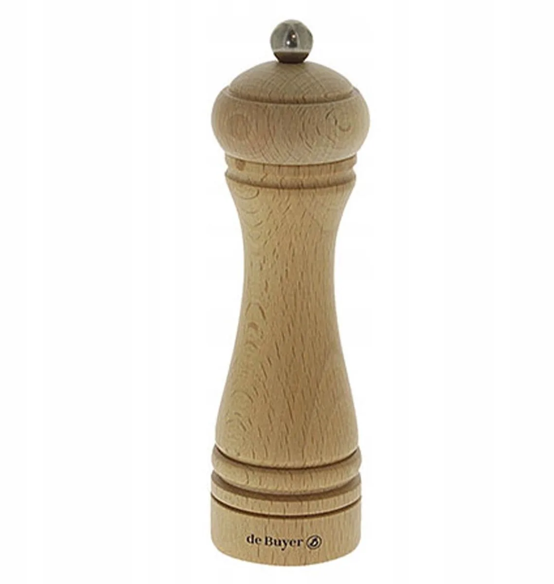 JAVA Kruidenmolen 18 cm - Natuurlijk Hout & Staal van de Buyer – productfoto