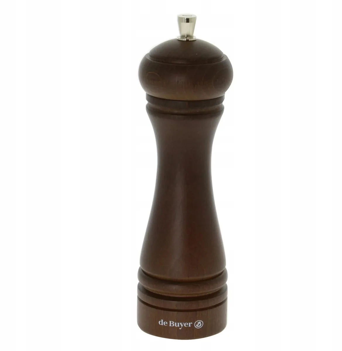 JAVA Zoutmolen 18 cm Donkerbruin Hout & Staal van de Buyer – productfoto
