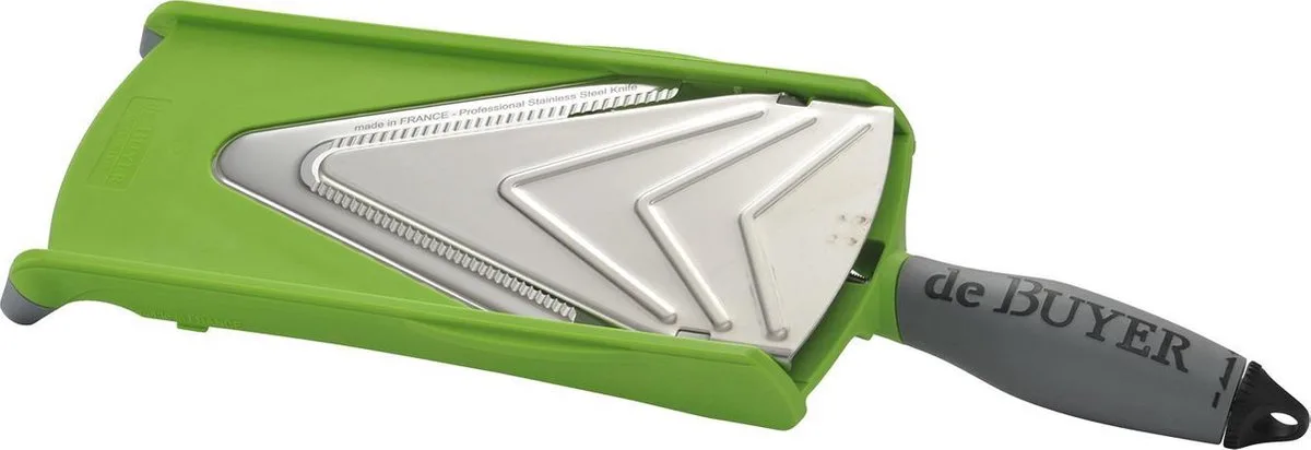 Mandoline Kobra V Axis van de Buyer in Groen – productfoto