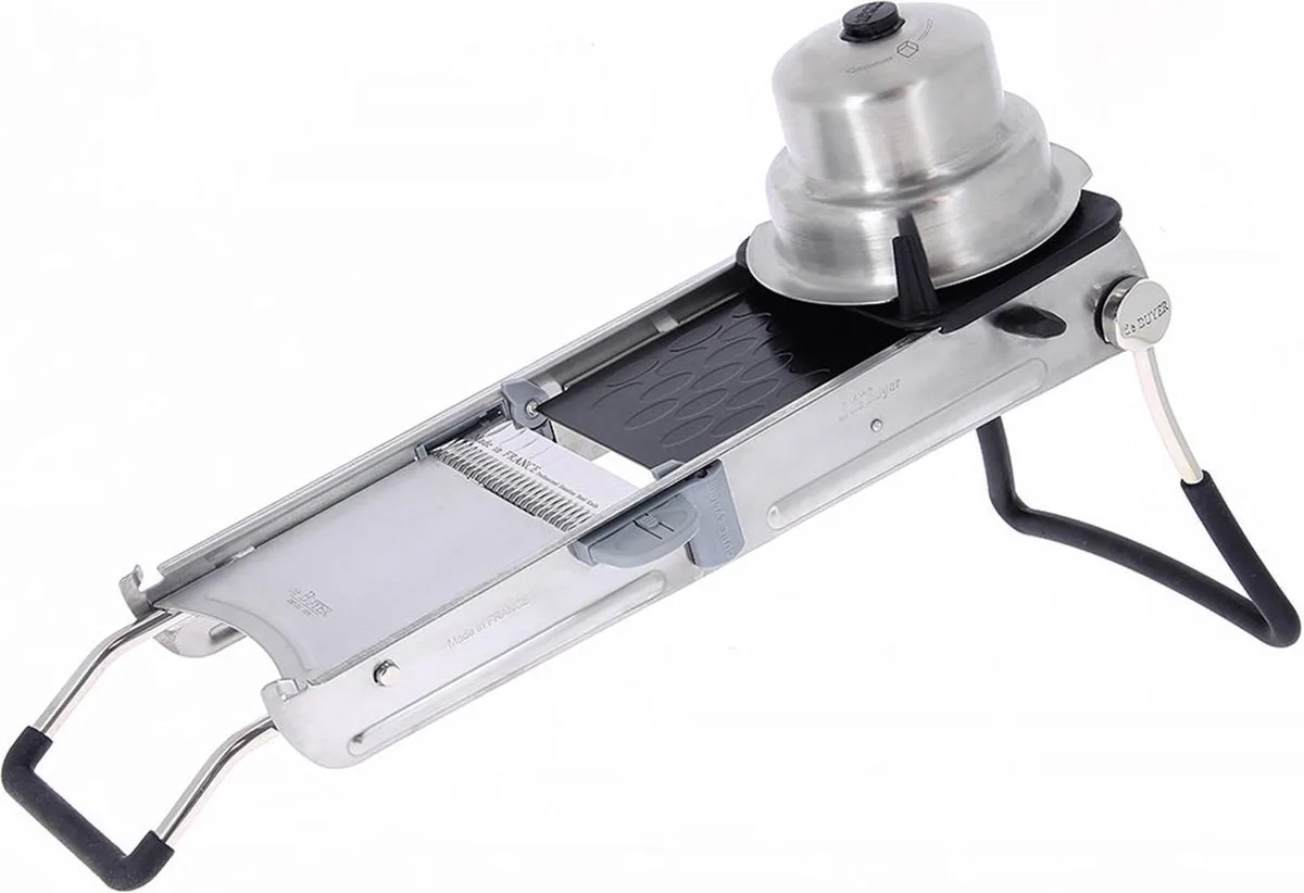 Mandoline Revolution Master – Professionele Mandoline – Inclusief Juliennebladen – RVS – Made in France de de Buyer en Argent – photo produit