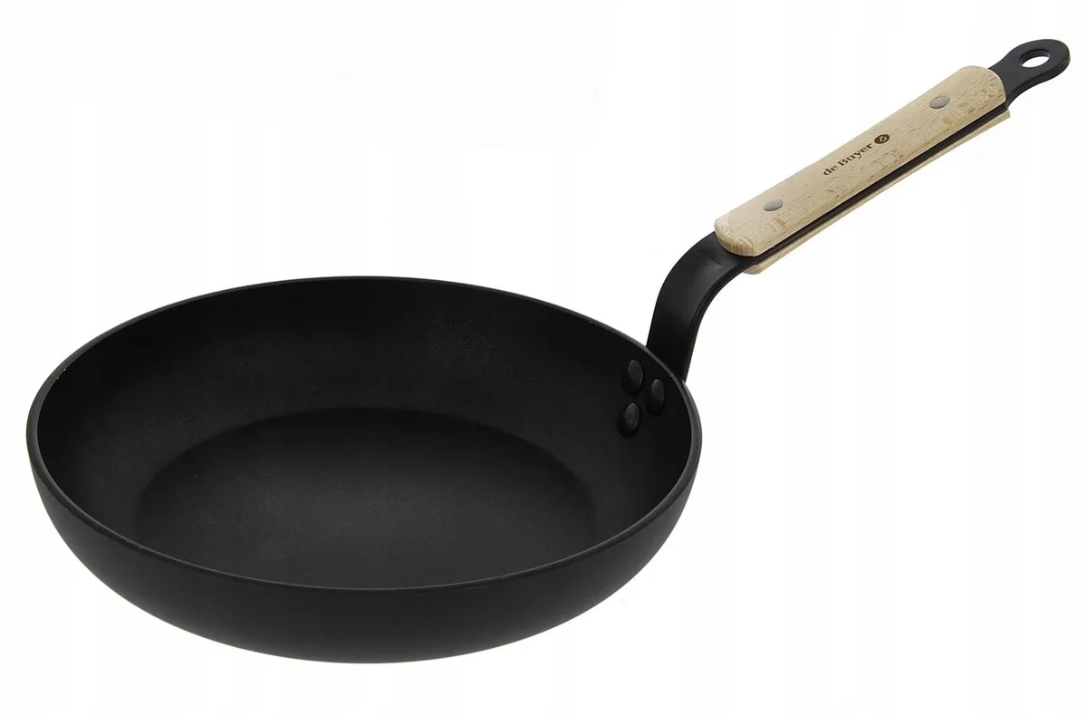 Merkloze Koekenpan 28 cm - Anti-aanbaklaag, Geschikt voor Inductie van de Buyer in Zwart – productfoto