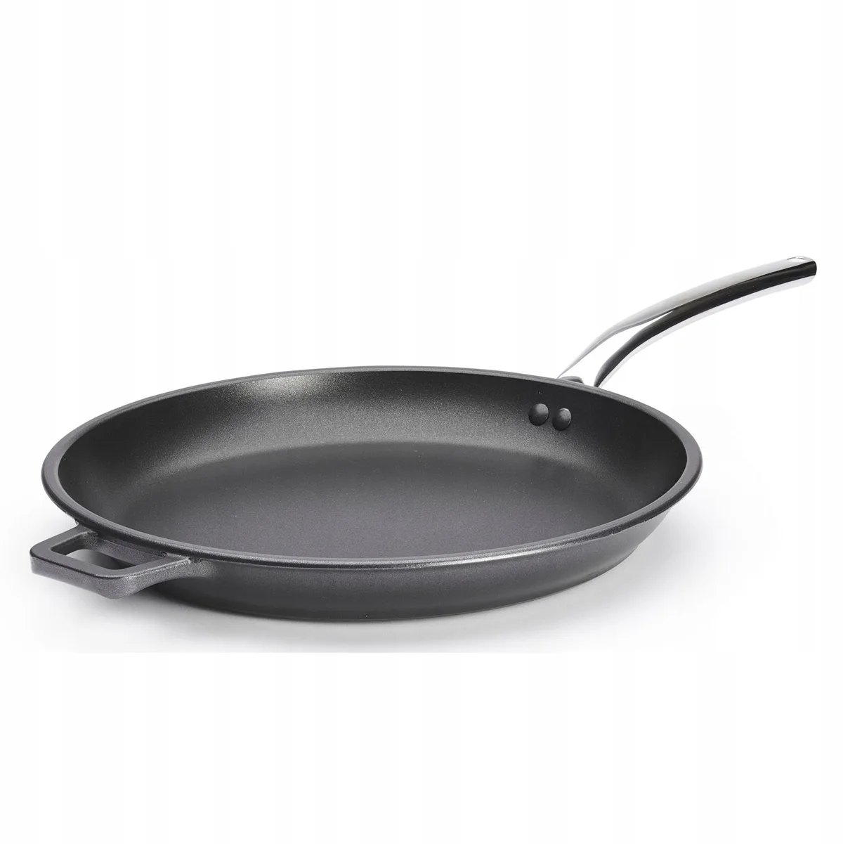 Merkloze Koekenpan Ø 36 cm, Aluminium met Anti-aanbaklaag de de Buyer en Choc Extreme – photo produit