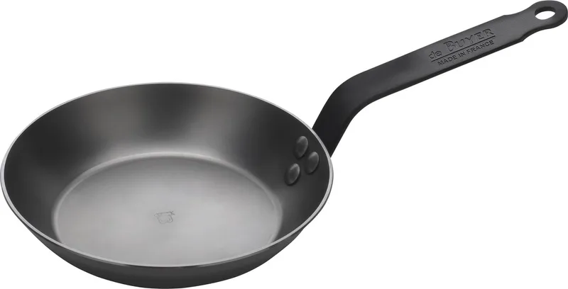 Mineral B Black Koekenpan 20 cm – Plaatstaal – PFAS-vrij – Professionele Bakprestaties – Inductie Geschikt by de Buyer in Silver – product photo