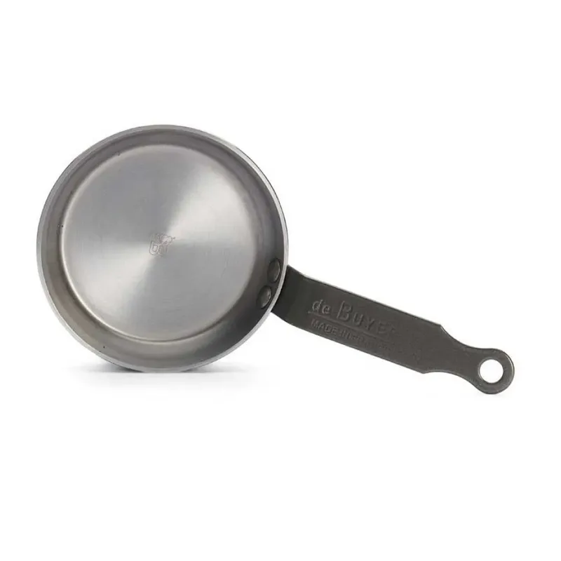 Mineral B Blinispan 12 cm – Plaatstalen Koekenpan – PFAS-vrij – Geschikt voor Inductie – Made in France by de Buyer in Silver – product photo 4 of 6