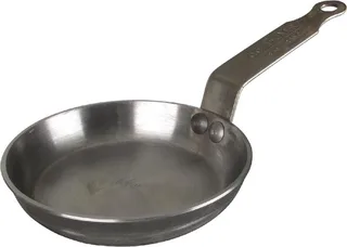 Mineral B Blinispan 12 cm – Plaatstalen Koekenpan – PFAS-vrij – Geschikt voor Inductie – Made in France by de Buyer in Silver – product photo 1 of 6