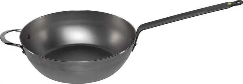 Mineral B Element Hapjespan 32 cm – Plaatstaal – PFAS-vrij – Natuurlijke Antiaanbaklaag – Inductie Geschikt fra de Buyer i Sølv – produktbillede