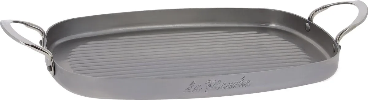 Mineral B Grillplaat 38x26cm de de Buyer en Argent – photo produit