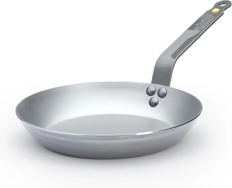 Mineral B Koekenpan 24 cm – Plaatstaal – PFAS-vrij – Natuurlijk Antiaanbak Effect – Made in France by de Buyer in Silver – product photo 1 of 5