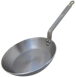 Mineral B Koekenpan 28 cm – Plaatstaal – PFAS-vrij by de Buyer in Silver – product photo 1 of 6