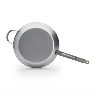 Mineral B Koekenpan 32 cm – Plaatstaal – PFAS-vrij – Natuurlijk Antiaanbak Effect – Made in France von de Buyer in Silber – Produktfoto 4 von 6