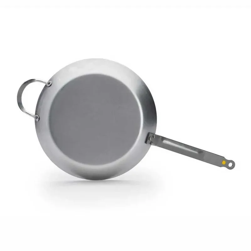 Mineral B Koekenpan 32 cm – Plaatstaal – PFAS-vrij – Natuurlijk Antiaanbak Effect – Made in France von de Buyer in Silber – Produktfoto 4 von 6