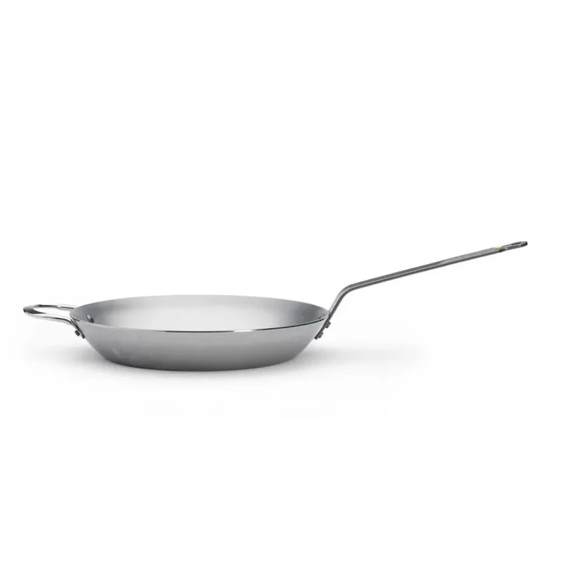 Mineral B Koekenpan 32 cm – Plaatstaal – PFAS-vrij – Natuurlijk Antiaanbak Effect – Made in France von de Buyer in Silber – Produktfoto 5 von 6