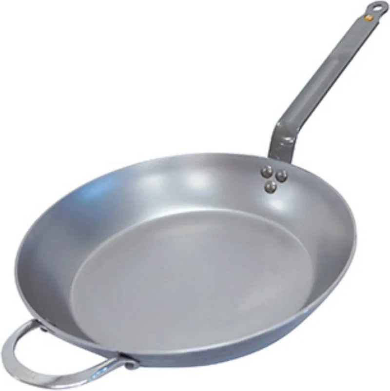 Mineral B Koekenpan 32 cm – Plaatstaal – PFAS-vrij – Natuurlijk Antiaanbak Effect – Made in France von de Buyer in Silber – Produktfoto 1 von 6