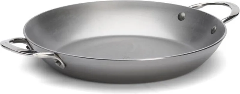 Mineral B Paellapan 28 cm – Carbonstalen Paellapan – Ø 28 cm – Made in France by de Buyer in Staal – product photo