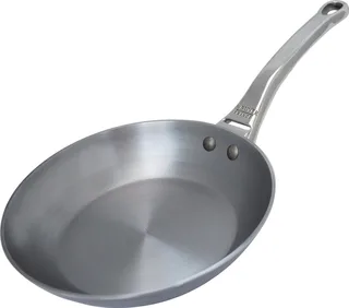 Mineral B Pro Koekenpan Ø 24 cm – Plaatstaal – PFAS-vrij – Geschikt voor Inductie – Made in France von de Buyer in Silber – Produktfoto 1 von 6