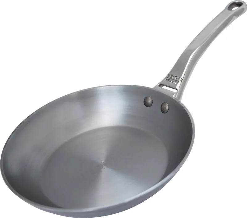 Mineral B Pro Koekenpan Ø 24 cm – Plaatstaal – PFAS-vrij – Geschikt voor Inductie – Made in France von de Buyer in Silber – Produktfoto 1 von 6