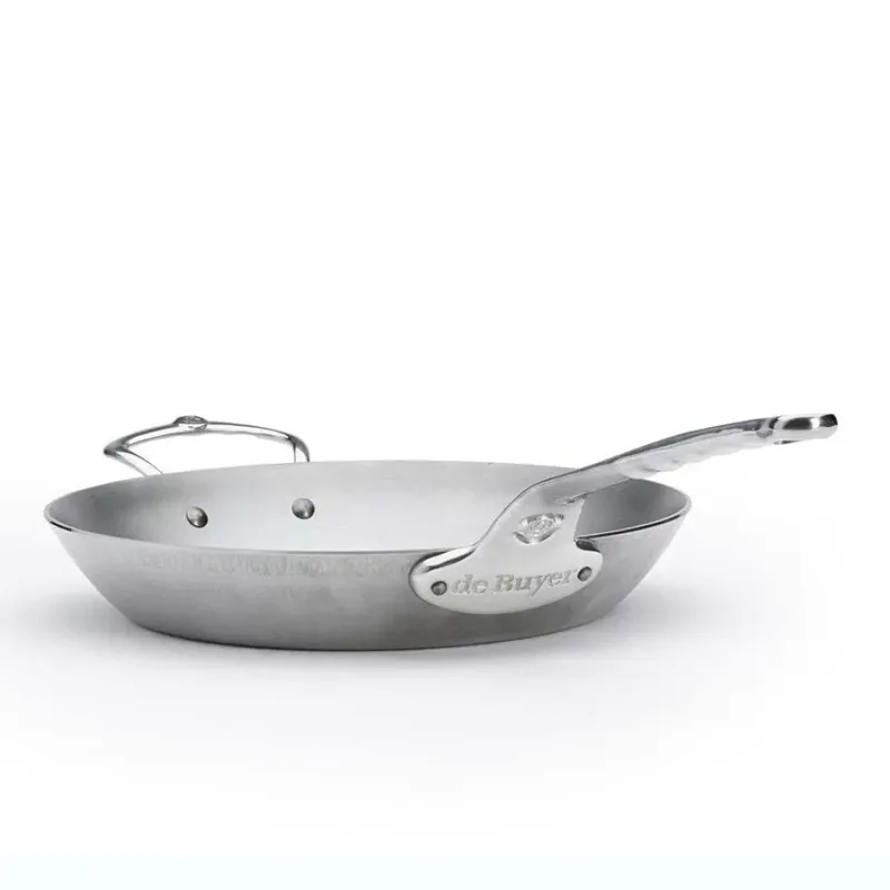 Mineral B Pro Koekenpan Ø 32 cm – Plaatstaal – PFAS-vrij – Geschikt voor Inductie – Made in France by de Buyer in Silver – product photo 3 of 6