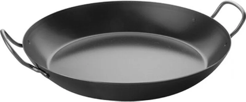 Paellapan - Ø Bovenaan 37 cm - Plaatstaal by de Buyer in Black – product photo