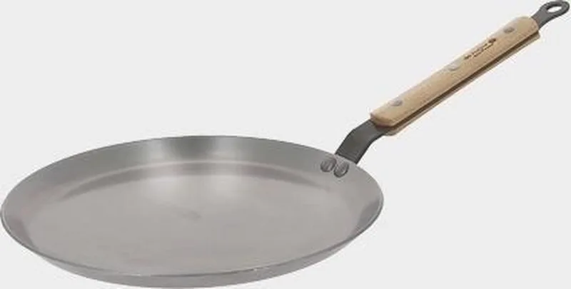 pannenkoekenpan / Crepepan Mineral B Hout - ø 24 cm - zonder antiaanbaklaag de de Buyer en Roestvrijstaal – photo produit