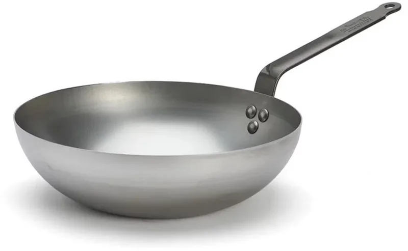 Patelnia wok 28cm von de Buyer in Silber – Produktfoto
