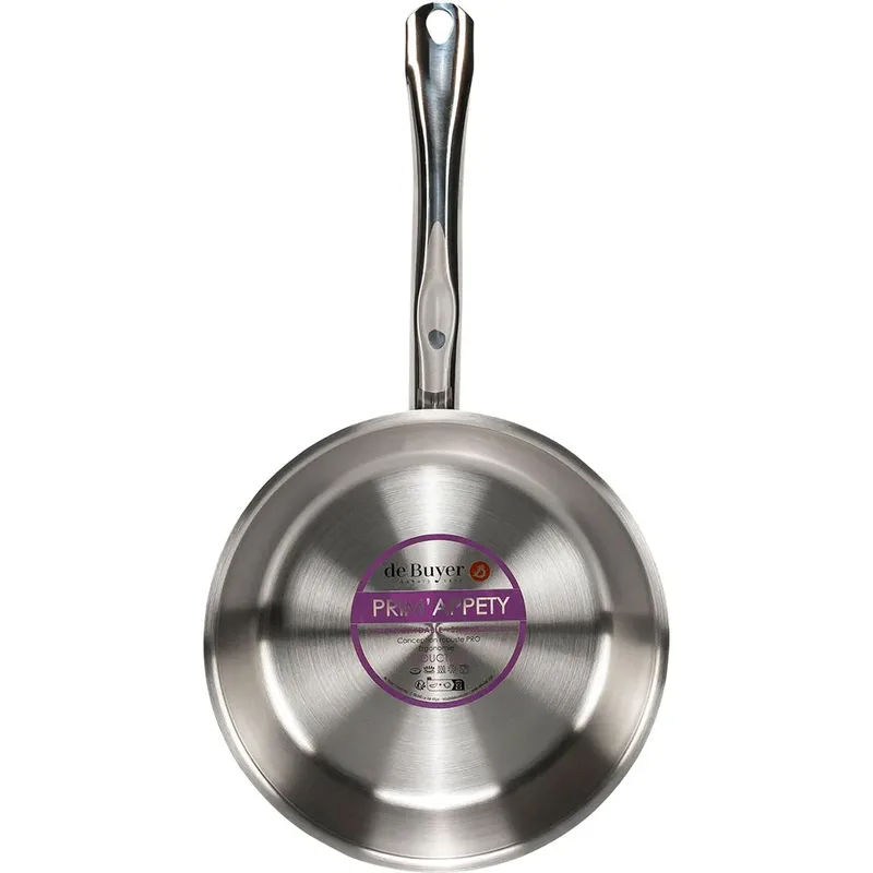 Prim'Appety Koekenpan 24 cm – Inductie Geschikt – Professionele Kwaliteit – Roestvrij Staal by de Buyer in Rvs – product photo 3 of 3