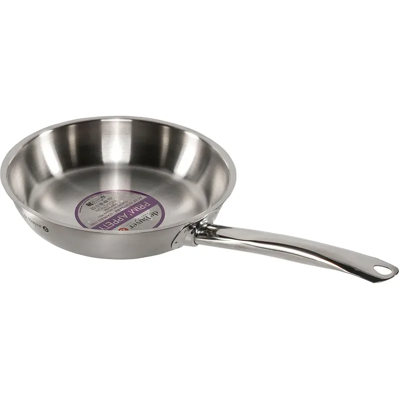 Prim'Appety Koekenpan 24 cm – Inductie Geschikt – Professionele Kwaliteit – Roestvrij Staal by de Buyer in Rvs – product photo 2 of 3