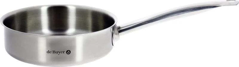 Prim'Appety RVS Hapjespan 24 CM - Inductie - Zonder Anti Aanbaklaag - PFAS Vrij de de Buyer en Argent – photo produit