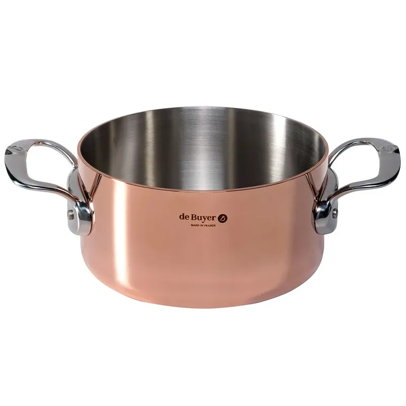 prima matera braadpan koper/rvs 16 cm inductie by de Buyer in Black – product photo 2 of 4