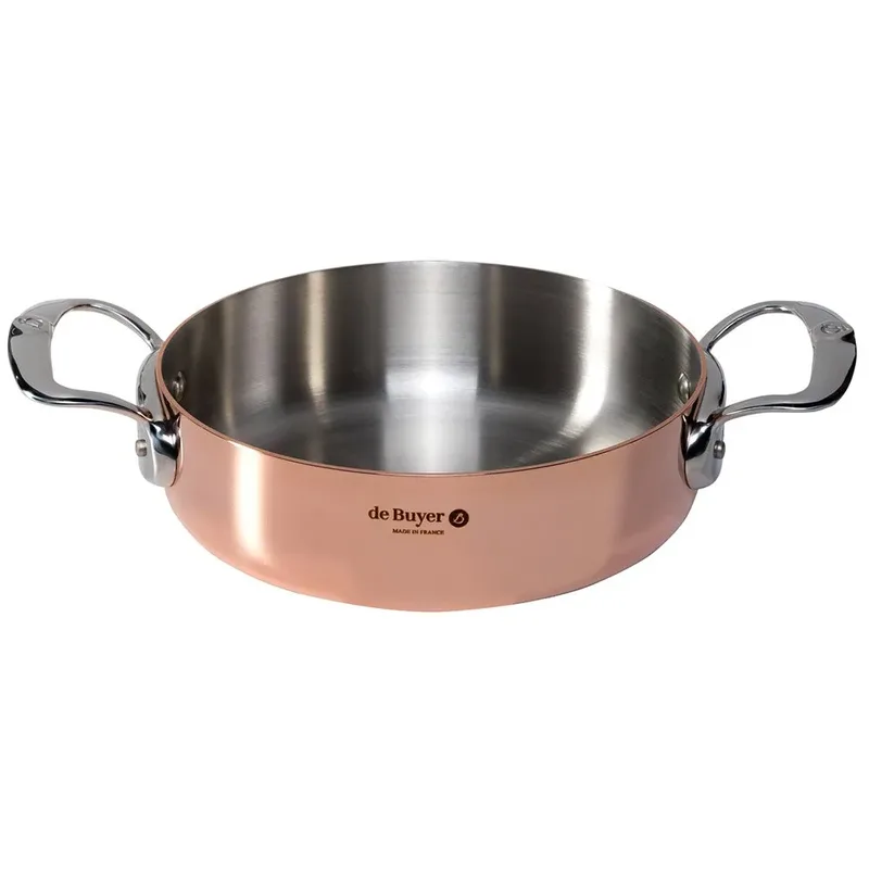 prima matera braadpan koper/rvs 20cm ind. by de Buyer in Copper – product photo 2 of 4