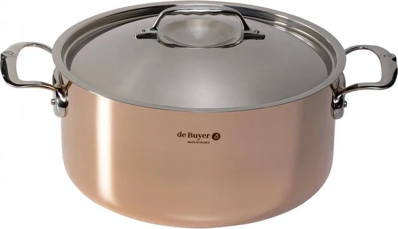 prima matera braadpan koper/rvs 28 cm inductie by de Buyer in Black – product photo 1 of 4