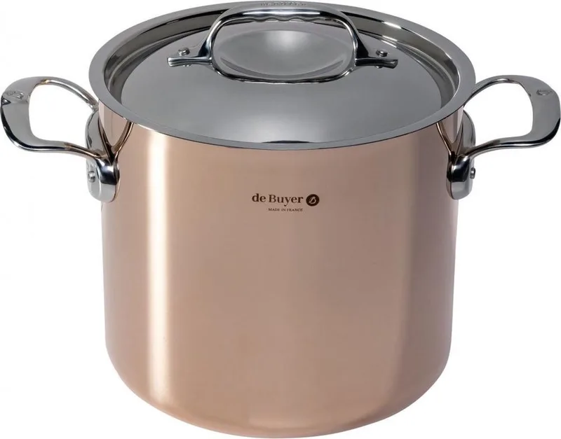 prima matera braadpan koper/rvs extra hoog 20cm ind. by de Buyer in Black – product photo 1 of 4