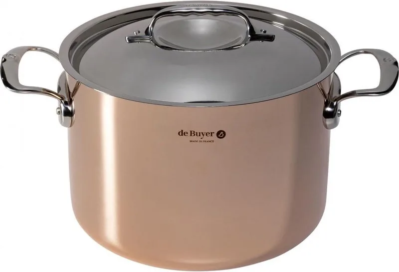 prima matera braadpan koper/rvs hoog 24cm ind. by de Buyer in Black – product photo 1 of 4