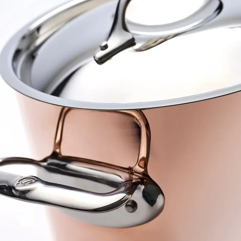 prima matera braadpan koper/rvs hoog 24cm ind. by de Buyer in Black – product photo 2 of 4